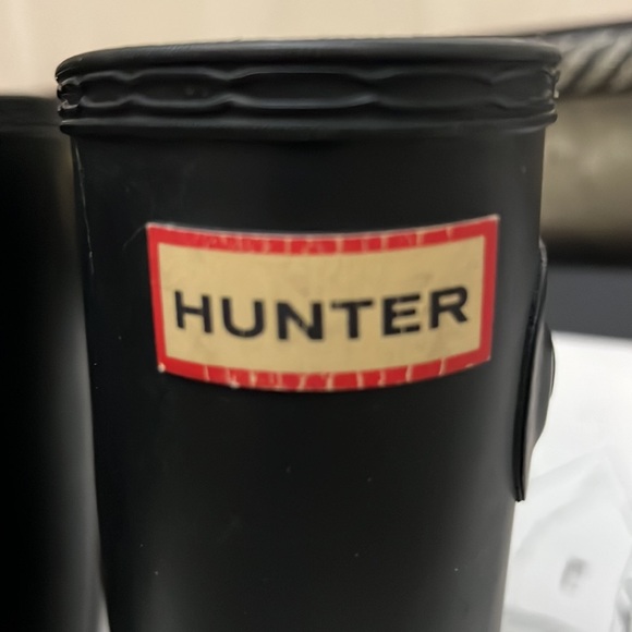 Hunter Original Kids' Classic Rain Boot Black Mate Little Kid/Big Kid) S… - Picture 4 of 16